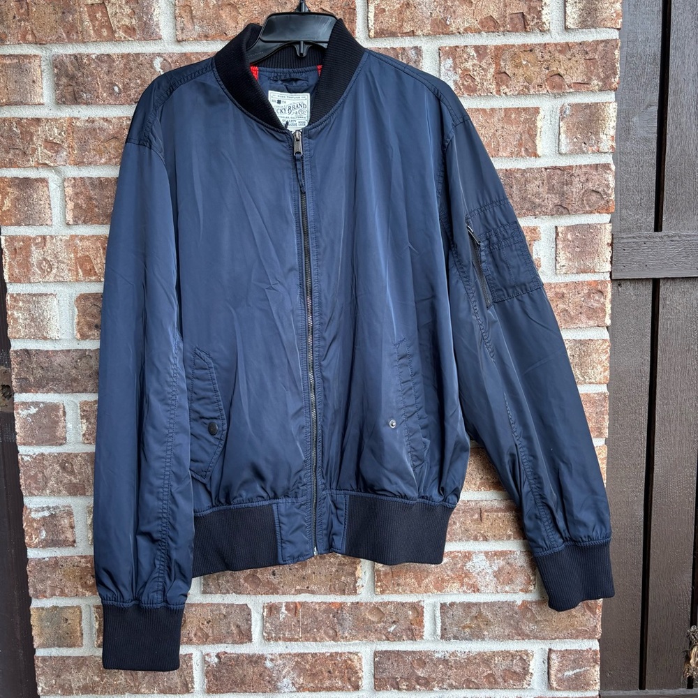 Lucky Brand Dark Blue Bomber Jacket